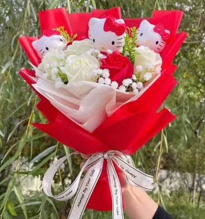 Sanrio Series Kitty Cat Mother'S Day Graduation 520 Gift Valentine'S Day Birthday Gift Girlfriend Flower Bouquet