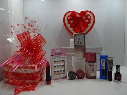 Panier De Cadeau De Saint-Valentin Pour Elle ~ Luxe 7PC Parfum Et Maquillage Beauté Boîte Cadeau Panier Cadeau Pour Elle... Édition Limitée 125...